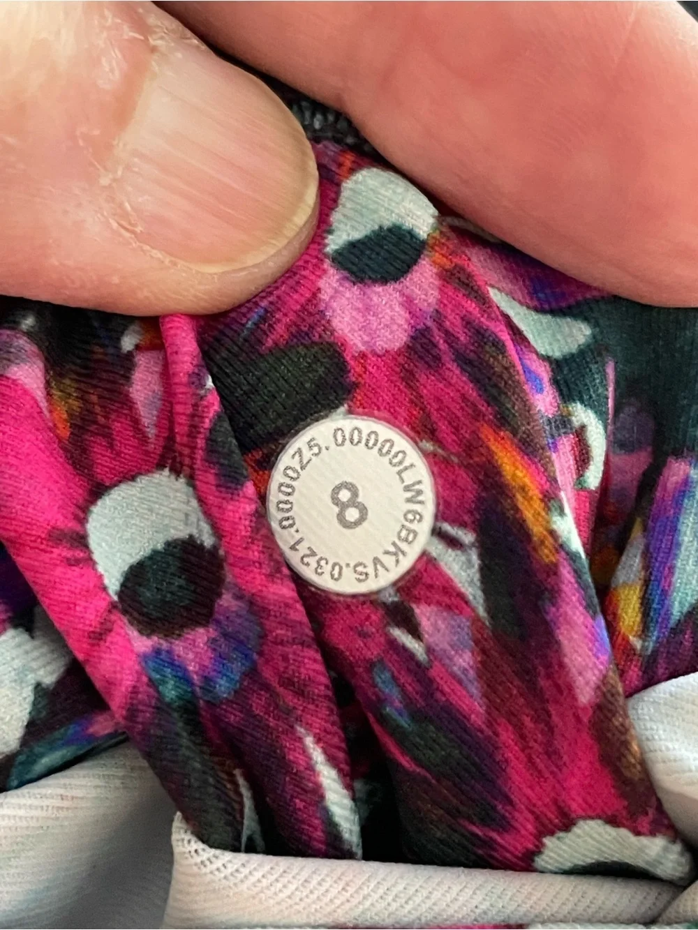 lululemon athletica Floral Print Leggings in Pink, Green, Black